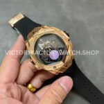 BBF Factory Hublot Big Bang Sang Bleu II 45mm 418.OX.1108.RX.MXM19 Rose Gold B (5) BBF Factory Hublot Big Bang Sang Bleu II 418.OX.1108.RX.MXM19 45mm Rose Gold Black Rubber Strap Black Skeletonized Dial