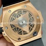 BBF Factory Hublot Big Bang Sang Bleu II 45mm 418.OX.1108.RX.MXM19 Rose Gold B (9) BBF Factory Hublot Big Bang Sang Bleu II 418.OX.1108.RX.MXM19 45mm Rose Gold Black Rubber Strap Black Skeletonized Dial