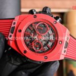 BBF Factory Hublot Big Bang Unico 411.CF.8513.RX 42mm Red Ceramics Red Rubber Strap Red Skeletonized ( (5) BBF Factory Hublot Big Bang Unico 411.CF.8513.RX 42mm Red Ceramics Red Rubber Strap Red Skeletonized Dial