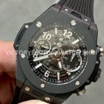 BBF Factory Hublot Big Bang Unico 421.CI.1170.RX 42mm Black Ceramics Black Rubber Strap Black ( (4) BBF Factory Hublot Big Bang Unico 42mm 421.CI.1170.RX Black Ceramics Black Rubber Strap Black Skeletonized Dial
