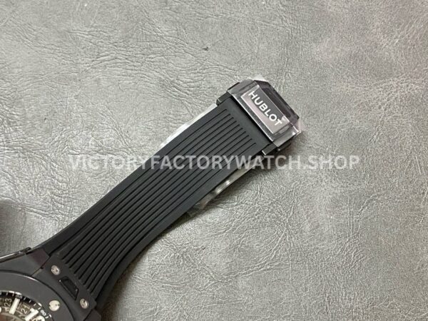 BBF Factory Hublot Big Bang Unico 421.CI.1170.RX 42mm Black Ceramics Black Rubber Strap Black ( (5) BBF Factory Hublot Big Bang Unico 42mm 421.CI.1170.RX Black Ceramics Black Rubber Strap Black Skeletonized Dial