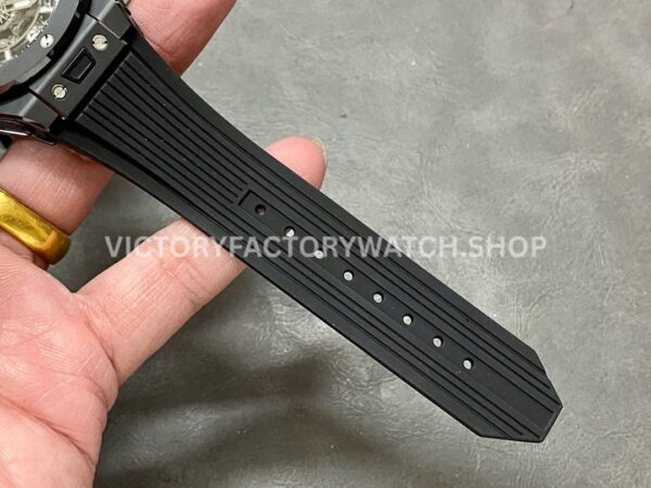 BBF Factory Hublot Big Bang Unico 421.CI.1170.RX 42mm Black Ceramics Black Rubber Strap Black ( (7) BBF Factory Hublot Big Bang Unico 42mm 421.CI.1170.RX Black Ceramics Black Rubber Strap Black Skeletonized Dial