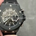 BBF Factory Hublot Big Bang Unico 421.CI.1170.RX 42mm Black Ceramics Black Rubber Strap Black ( (9) BBF Factory Hublot Big Bang Unico 421.CI.1170.RX 42mm black ceramics black rubber strap black skeletonized dial replica watch