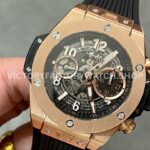BBF Factory Hublot Big Bang Unico 42mm 441.0X.1180.RX Rose Gold Black Rubber Strap Rose Gold (3) BBF Factory Hublot Big Bang Unico 42mm 441.0X.1180.RX Rose Gold Black Rubber Strap Rose Gold Skeletonized Dial