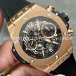 BBF Factory Hublot Big Bang Unico 42mm 441.0X.1180.RX Rose Gold Black Rubber Strap Rose Gold (6) BBF Factory Hublot Big Bang Unico 42mm 441.0X.1180.RX Rose Gold Black Rubber Strap Rose Gold Skeletonized Dial