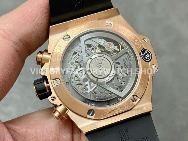 BBF Factory Hublot Big Bang Unico 42mm 441.0X.1180.RX Rose Gold Black Rubber Strap Rose Gold S (1) BBF Factory Hublot Big Bang Unico 42mm 441.0X.1180.RX Rose Gold Black Rubber Strap Rose Gold Skeletonized Dial