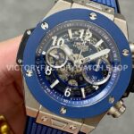 BBF Factory Hublot Big Bang Unico 42mm 441.NL.5171.RX Titanium Blue Rubber Strap Blue Ce ( (8) BBF Factory Hublot Big Bang Unico 42mm 441.NL.5171.RX Titanium Blue Rubber Strap Blue Ceramic Blue Skeletonized Dial