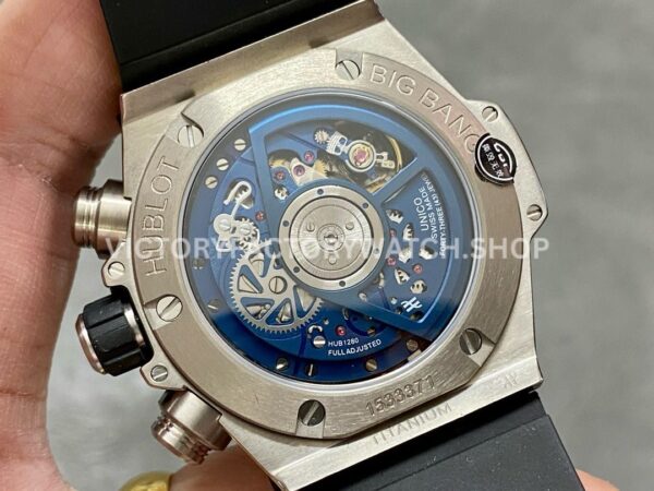 BBF Factory Hublot Big Bang Unico 42mm 441.NL.5171.RX Titanium Blue Rubber Strap Blue Ce ( (9) BBF Factory Hublot Big Bang Unico 42mm 441.NL.5171.RX Titanium Blue Rubber Strap Blue Ceramic Blue Skeletonized Dial