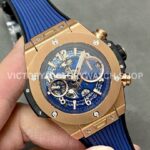 BBF Factory Hublot Big Bang Unico 42mm 441.OX.5181.RX Rose Gold Blue Rubber Strap Blue Dial (9) BBF Factory Hublot Big Bang Unico 42mm 421.NX.5170.RX Titanium Blue Rubber Strap Skeletonized Blue Dial
