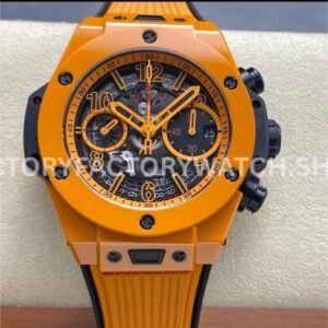 BBF Factory Hublot Big Bang Unico 441.CU.5910.RX 42mm Orange Ceramic Orange Rubber Strap Sk (4) BBF Factory Hublot Big Bang Unico 441.CU.5910.RX 42mm orange ceramic orange rubber strap skeletonized dial replica watch