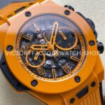 BBF Factory Hublot Big Bang Unico 441.CU.5910.RX 42mm Orange Ceramic Orange Rubber Strap Sk (5) BBF Factory Hublot Big Bang Unico 441.CU.5910.RX 42mm Orange Ceramic Orange Rubber Strap Skeletonized Dial