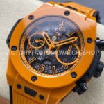 BBF Factory Hublot Big Bang Unico 441.CU.5910.RX 42mm Orange Ceramic Orange Rubber Strap Sk (6) BBF Factory Hublot Big Bang Unico 441.CU.5910.RX 42mm Orange Ceramic Orange Rubber Strap Skeletonized Dial