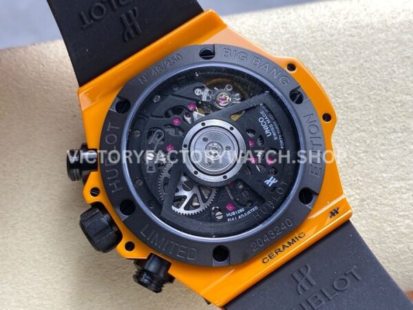 BBF Factory Hublot Big Bang Unico 441.CU.5910.RX 42mm Orange Ceramic Orange Rubber Strap Sk BBF Factory Hublot Big Bang Unico 441.CU.5910.RX 42mm Orange Ceramic Orange Rubber Strap Skeletonized Dial