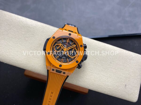 BBF Factory Hublot Big Bang Unico 441.CU.5910.RX 42mm Orange Ceramic Orange Rubber Strap Skel (1) BBF Factory Hublot Big Bang Unico 441.CU.5910.RX 42mm Orange Ceramic Orange Rubber Strap Skeletonized Dial