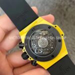 BBF Factory Hublot Big Bang Unico 441.CY.471Y.RX 42mm Yellow Ceramics Yellow Rubber Strap Y (1) BBF Factory Hublot Big Bang Unico 441.CY.471Y.RX 42mm Yellow Ceramics Yellow Rubber Strap Yellow Skeletonized Dial