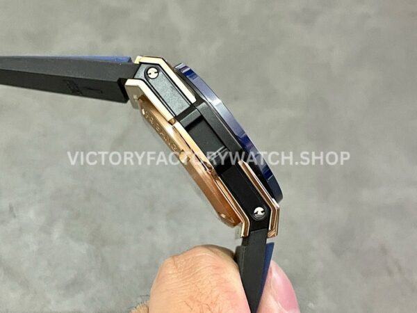 BBF Factory Hublot Big Bang Unico 441.OL.5181.RX 42mm Rose Gold Rubber Strap Skeletonized Blue Dia (5) BBF Factory Hublot Big Bang Unico 441.OL.5181.RX 42mm Rose Gold Rubber Strap Ceramic Bezel Skeletonized Blue Dial