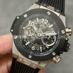 BBF Factory Hublot Big Bang Unico 44mm 421.CI.1170.RX Titanium Black Rubber Strap Black Black Ceram ( (3) BBF Factory Hublot Big Bang Unico 42mm 421.CI.1170.RX Titanium Black Rubber Strap Black Black Ceramic Bezel Skeletonized Dial