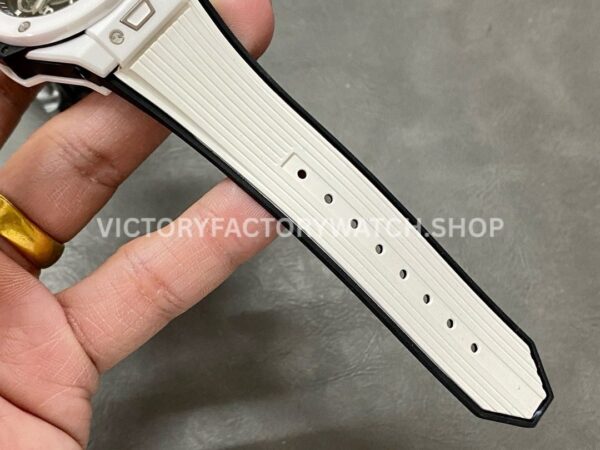 BBF Factory Hublot Big Bang Unico 45mm 421.Hk.1170.RX White Ceramics White Rubber Strap Whi (8) BBF Factory Hublot Big Bang Unico 421.Hk.1170.RX 42mm White Ceramics White Rubber Strap White Skeletonized Dial