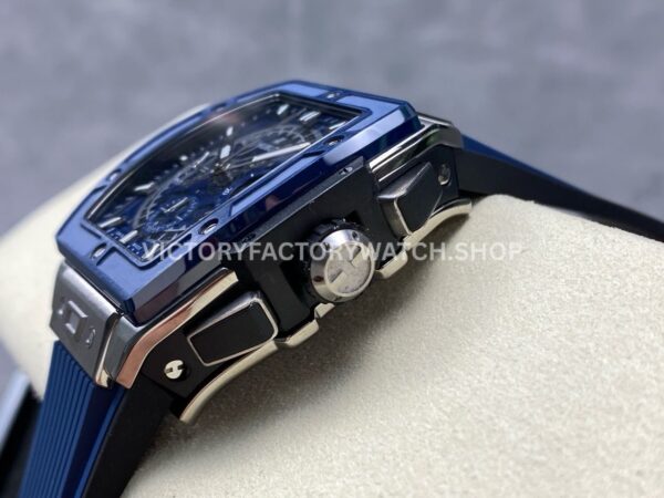 BBF Factory Hublot Spirit of Big Bang 642.NL.7170.RX 42mm Titanium Blue ( BBF Factory Hublot Spirit of Big Bang 642.NL.7170.RX 42mm Titanium Blue Rubber Strap Blue Ceramic Skeletonized Blue Dial