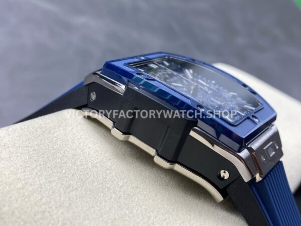 BBF Factory Hublot Spirit of Big Bang 642.NL.7170.RX 42mm Titanium Blue ( (6) BBF Factory Hublot Spirit of Big Bang 642.NL.7170.RX 42mm Titanium Blue Rubber Strap Blue Ceramic Skeletonized Blue Dial