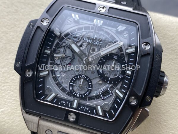 BBF Factory Hublot Spirit of Big Bang 642.NM.0170.RX 42mm Titanium B ( (6) BBF Factory Hublot Spirit of Big Bang 642.NM.0170.RX 42mm Titanium Black Rubber Strap Black Ceramic Skeletonized Black Dial