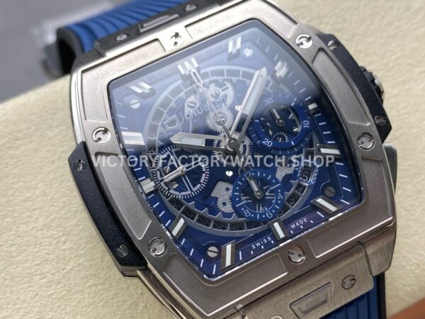 BBF Factory Hublot Spirit of Big Bang 642.NX.0170.RX 42mm Titanium ( BBF Factory Hublot Spirit of Big Bang 642.NX.0170.RX 42mm Titanium Black Rubber Strap Titanium Bezel Skeletonized Black Dial