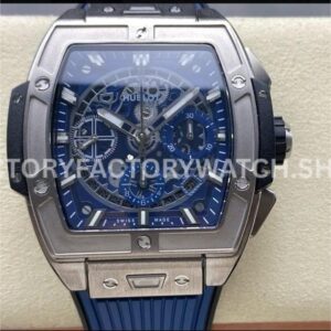 BBF Factory Hublot Spirit of Big Bang 642.NX.0170.RX 42mm Titanium ( (4) BBF Factory Hublot Spirit of Big Bang 642.NX.0170.RX 42mm titanium black rubber strap titanium bezel skeletonized black dial replica watch