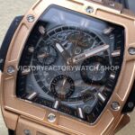 BBF Factory Hublot Spirit of Big Bang 642.OX.0180.RX 42mm Rose ( BBF Factory Hublot Spirit of Big Bang 642.OX.0180.RX 42mm Rose Gold Black Rubber Strap Skeletonized Black Dial