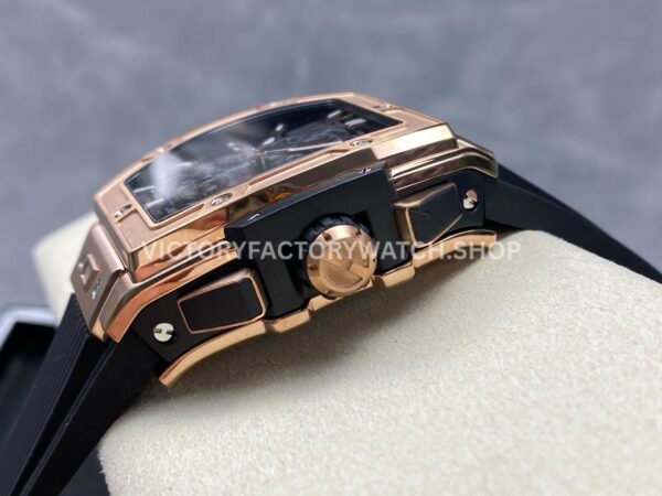 BBF Factory Hublot Spirit of Big Bang 642.OX.0180.RX 42mm Rose (1) BBF Factory Hublot Spirit of Big Bang 642.OX.0180.RX 42mm Rose Gold Black Rubber Strap Skeletonized Black Dial