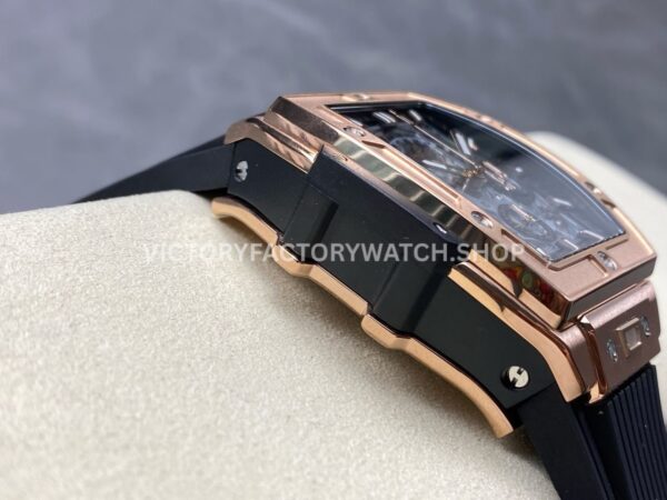 BBF Factory Hublot Spirit of Big Bang 642.OX.0180.RX 42mm Rose ( (4) BBF Factory Hublot Spirit of Big Bang 642.OX.0180.RX 42mm Rose Gold Black Rubber Strap Skeletonized Black Dial