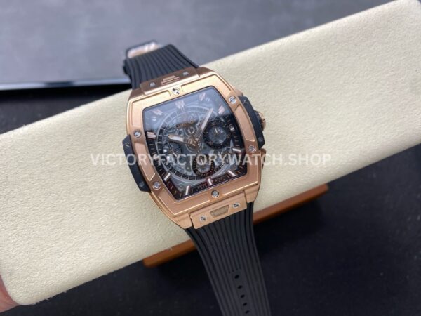 BBF Factory Hublot Spirit of Big Bang 642.OX.0180.RX 42mm Rose ( (9) BBF Factory Hublot Spirit of Big Bang 642.OX.0180.RX 42mm Rose Gold Black Rubber Strap Skeletonized Black Dial