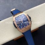 BBF Factory Hublot Spirit of Big Bang 642.OX.7180.RX 42mm Rose Go ( BBF Factory Hublot Spirit of Big Bang 642.NX.7170.RX 42mm Titanium Blue Rubber Strap Titanium Bezel Skeletonized Blue Dial