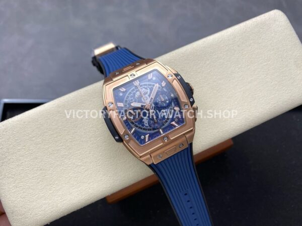 BBF Factory Hublot Spirit of Big Bang 642.OX.7180.RX 42mm Rose Go ( BBF Factory Hublot Spirit of Big Bang 642.NX.7170.RX 42mm Titanium Blue Rubber Strap Titanium Bezel Skeletonized Blue Dial
