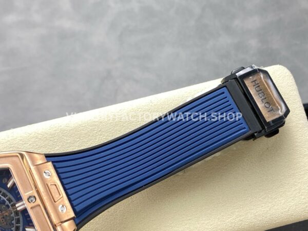 BBF Factory Hublot Spirit of Big Bang 642.OX.7180.RX 42mm Rose Go ( (5) BBF Factory Hublot Spirit of Big Bang 642.NX.7170.RX 42mm Titanium Blue Rubber Strap Titanium Bezel Skeletonized Blue Dial