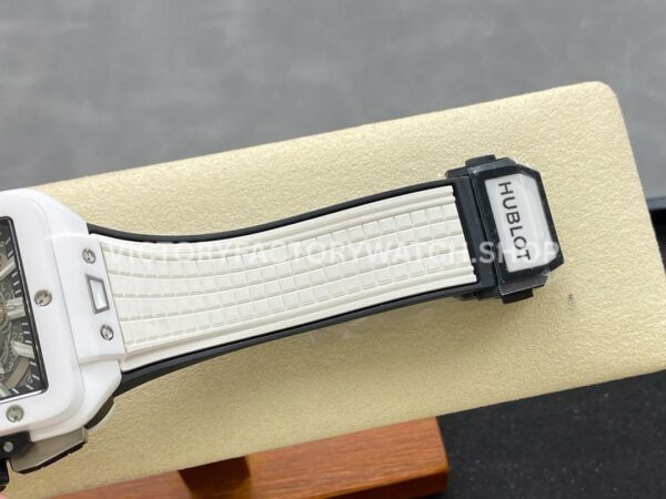 BBF Factory Hublot Square Bang 821.HX.0170.RX 42mm White Ceramic Rubber Strap Skeletonized Dial (1) BBF Factory Hublot Square Bang 821.HX.0170.RX 42mm White Ceramic Rubber Strap Skeletonized Dial
