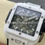BBF Factory Hublot Square Bang 821.HX.0170.RX 42mm White Ceramic Rubber Strap Skeletonized Dial (6) BBF Factory Hublot Square Bang 821.HX.0170.RX 42mm White Ceramic Rubber Strap Skeletonized Dial
