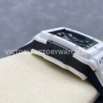 BBF Factory Hublot Square Bang 821.HX.0170.RX 42mm White Ceramic Rubber Strap Skeletonized Dial (8) BBF Factory Hublot Square Bang 821.HX.0170.RX 42mm White Ceramic Rubber Strap Skeletonized Dial