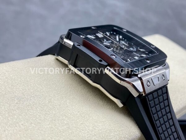 BBF Factory Hublot Square Bang 821.NM.0170.RX 42mm Titanium Rubber Strap Skeletonized Dial (3) BBF Factory Hublot Square Bang 821.NM.0170.RX 42mm Titanium Rubber Strap Skeletonized Dial