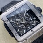 BBF Factory Hublot Square Bang 821.NX.0170.RX 42mm Titanium Black Rubber Strap Titanium Bezel Skeletonized D ( (4) BBF Factory Hublot Square Bang 821.NX.0170.RX 42mm Titanium Black Rubber Strap Titanium Bezel Skeletonized Dial