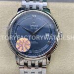 GT Factory Omega De Ville Prestige 424.10.40.20.03.002 39.5mm Full Steel Roman Number Blue Dial (7) GT Factory Omega De Ville Prestige 424.10.40.20.03.002 39.5mm full steel Roman numeral blue dial replica watch