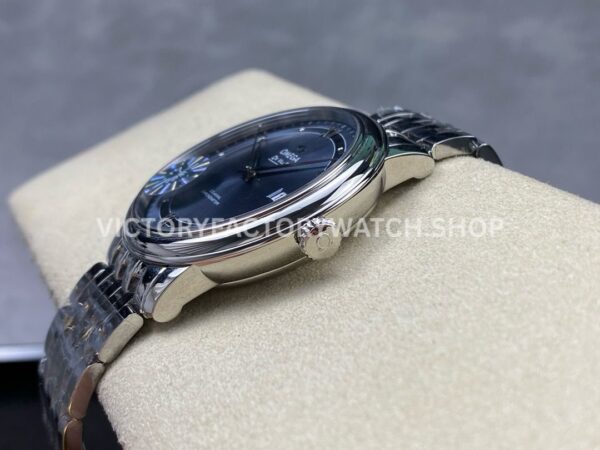 GT Factory Omega De Ville Prestige 424.10.40.20.03.002 39.5mm Full Steel Roman Number Blue Dial (8) GT Factory Omega De Ville Prestige 424.10.40.20.03.002 39.5mm Full Steel Roman Number Blue Dial