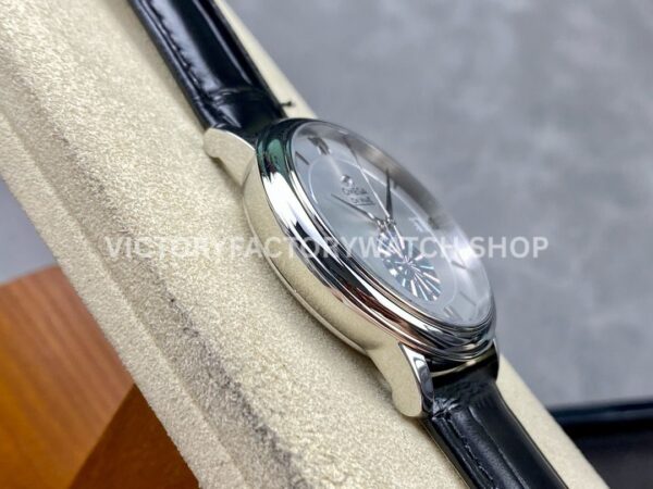 GT Factory Omega De Ville Prestige 424.13.40.20.02.001 39.5mm Steel Leather Strap Roman Number Silver (6) GT Factory Omega De Ville Prestige 424.13.40.20.02.001 39.5mm Steel Leather Strap Roman Number Silver Dial