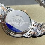 GT Factory Omega De Ville Prestige 424.20.40.20.02.003 39.5mm Half Yellow Gold Steel Gold Roman Number Silver Web Weaving Dial