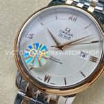 GT Factory Omega De Ville Prestige 424.20.40.20.02.007 39.5mm Half Yellow Gold Steel Gold Roman Number Silver Dial