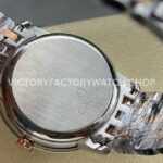 GT Factory Omega De Ville Prestige 424.20.40.20.02.007 39.5mm Half Yellow Gold Steel Gold Roman Number Silver Dial