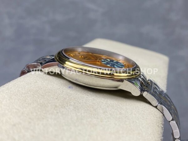 GT Factory Omega De Ville Prestige 424.20.40.20.58.001 39.5mm Half Yellow Gold Steel Gold Roman Number Champagne Dial