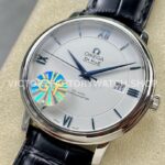 GT Factory Omega De Ville Prestige 424.53.40.20.04.001 39.5mm Steel Leather Strap Blue Roman Numb (3) GT Factory Omega De Ville Prestige 424.53.40.20.04.001 39.5mm Steel Leather Strap Blue Roman Number Silver Dial