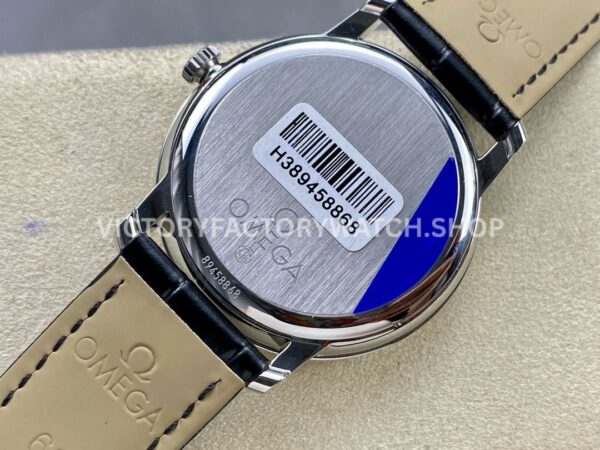 GT Factory Omega De Ville Prestige 424.53.40.20.04.001 39.5mm Steel Leather Strap Blue Roman Numb (6) GT Factory Omega De Ville Prestige 424.53.40.20.04.001 39.5mm Steel Leather Strap Blue Roman Number Silver Dial