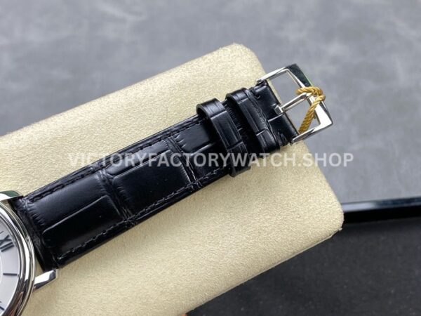 GT Factory Omega De Ville Prestige 424.53.40.20.04.001 39.5mm Steel Leather Strap Blue Roman Numb (7) GT Factory Omega De Ville Prestige 424.53.40.20.04.001 39.5mm Steel Leather Strap Blue Roman Number Silver Dial