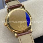 GT Factory Omega De Ville Prestige 424.53.40.20.52.001 39.5mm Gold Leather Strap Gold Roman Number S (1) GT Factory Omega De Ville Prestige 424.53.40.20.52.001 39.5mm Yellow Gold Leather Strap Gold Roman Number Silver Dial